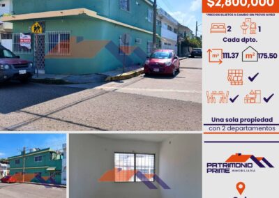 departamentos en venta en col magisterial Villahermosa Tabasco