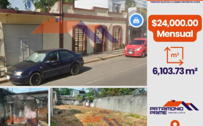 Terreno en renta Av. Mendez