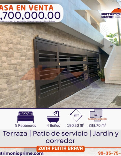 casa en venta en villahermosa zona punta brava