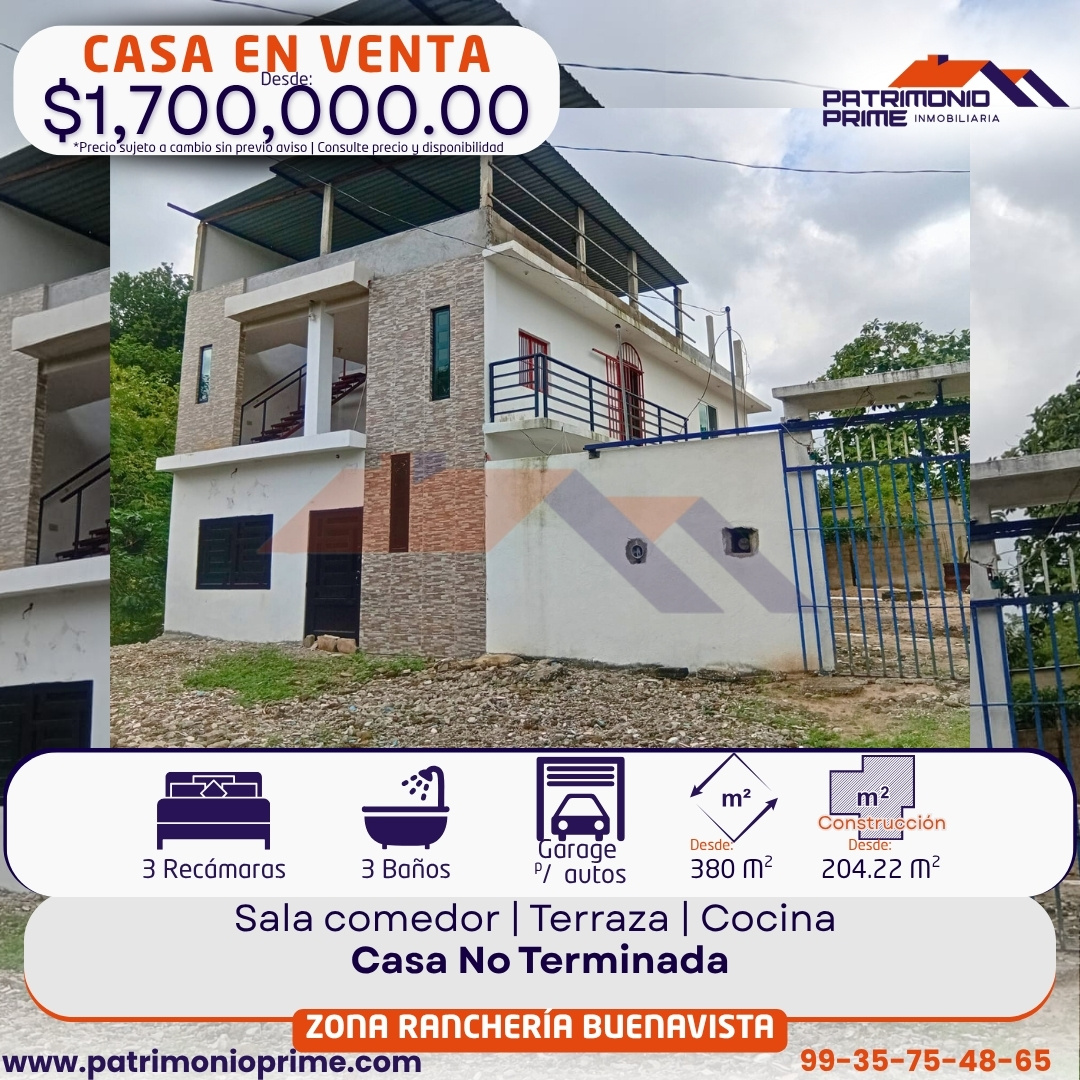 casa en venta en Buenavista tabasco villahermosa